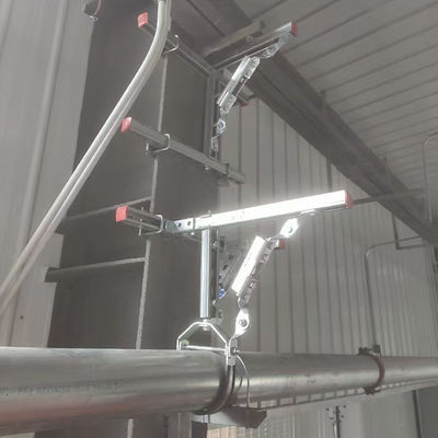Korrosionsbeständigkeit Silber seismische Bremsrohr unterstützt Aluminiumlegierung verschraubt Tremor-Bindung