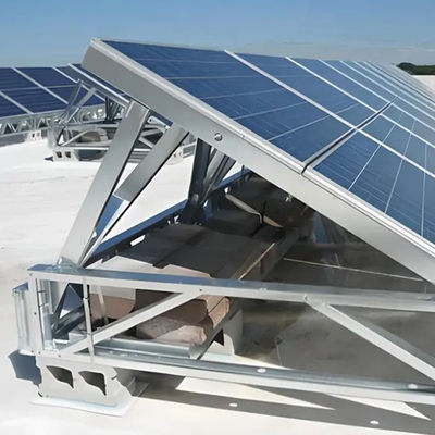 Öko-bewusste Solar-Fotovoltaik-Solar-Halterungen aus Edelstahl für Bodenmontage
