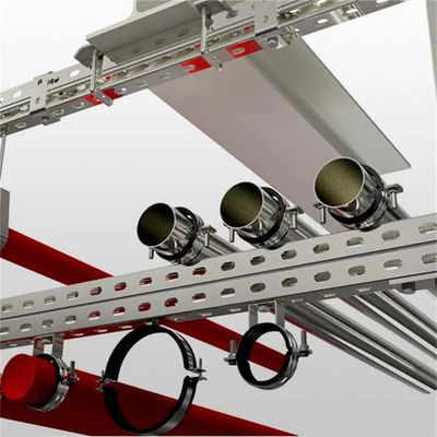Dicke 1,5 mm - 2,7 mm Edelstahl-Suspensionsseismische Halterung für Rohrleitungen