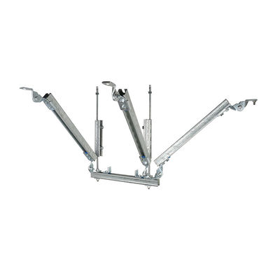 Anodisierte Silber-Seismische Halterung für Rohr-Seismische Schutz-Aluminium-Halterung