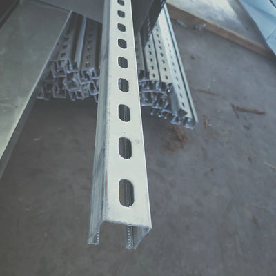 Galvanisierter C-Abschnittsbalken mit 1,5 mm bis 3,0 mm Galv-Unistrut